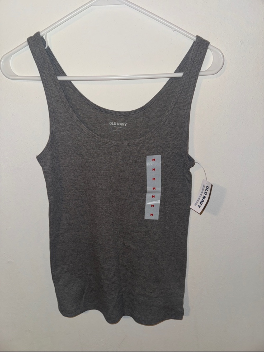 Old Navy Charcoal Gray Scoop Neck Tank Top